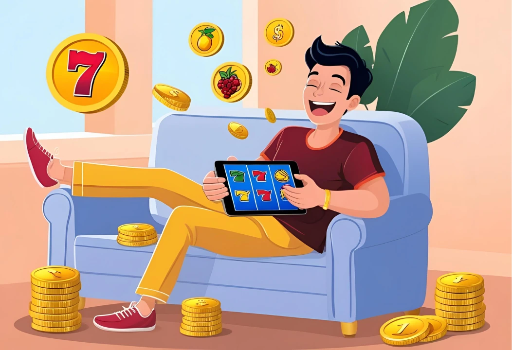 orang mendapatkan uang dari bermain slot online di tablet